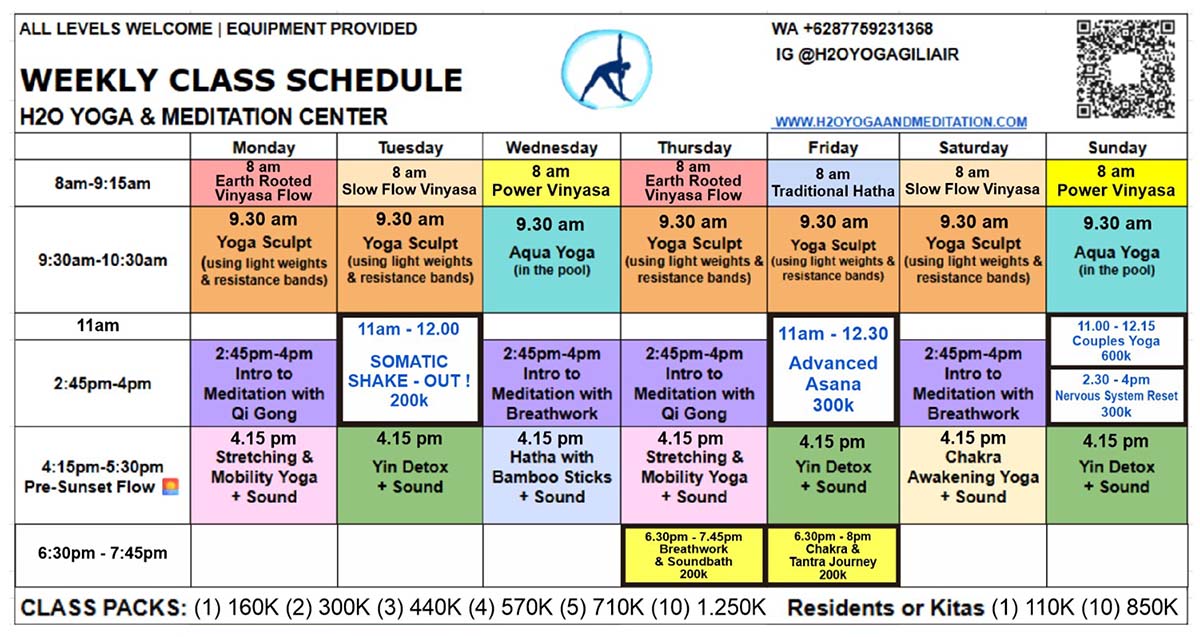 Yoga Schedule