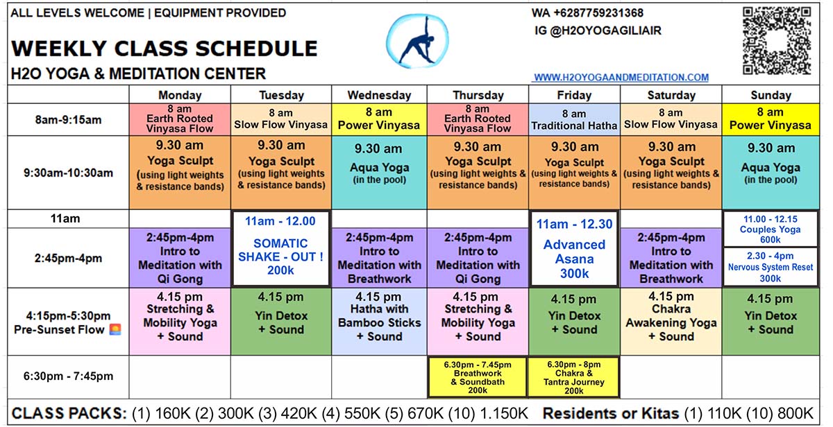 Yoga Schedule